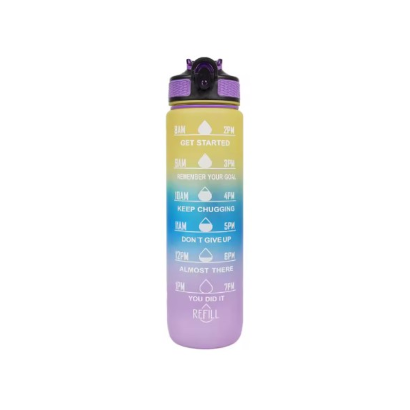 Trinkflasche mit Strohhalm