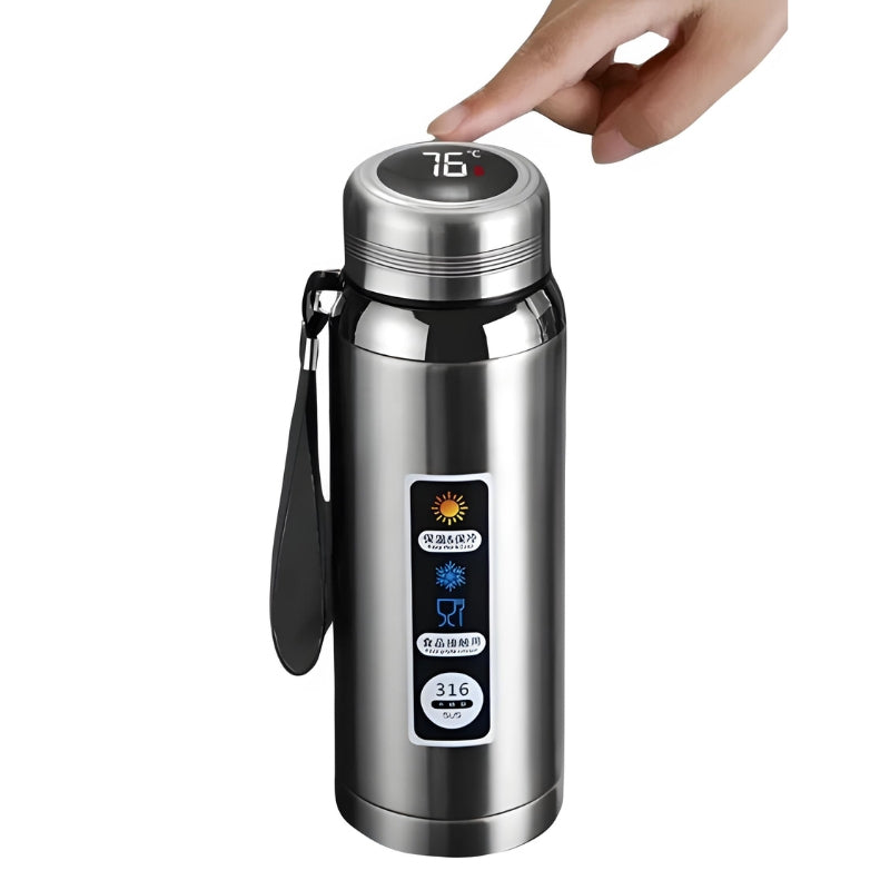 Thermoflasche mit Temperaturanzeige
