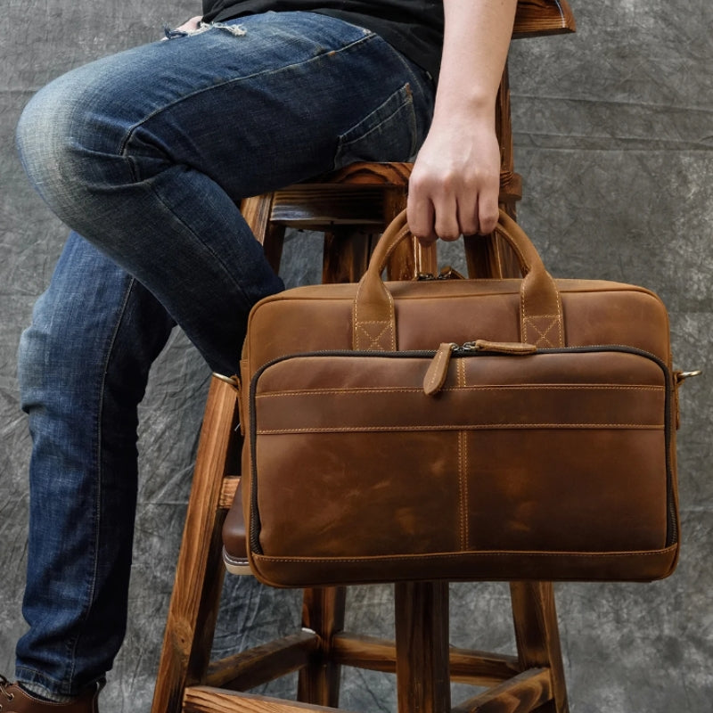 Leder Laptop Tasche Herren