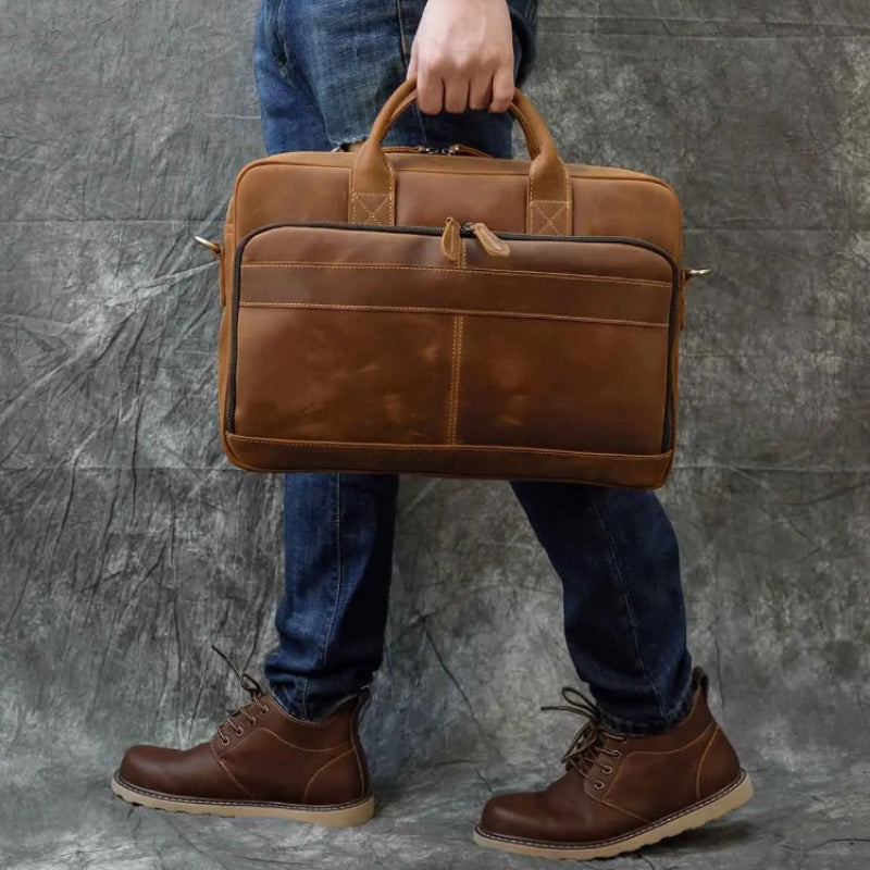 Leder Laptop Tasche Herren