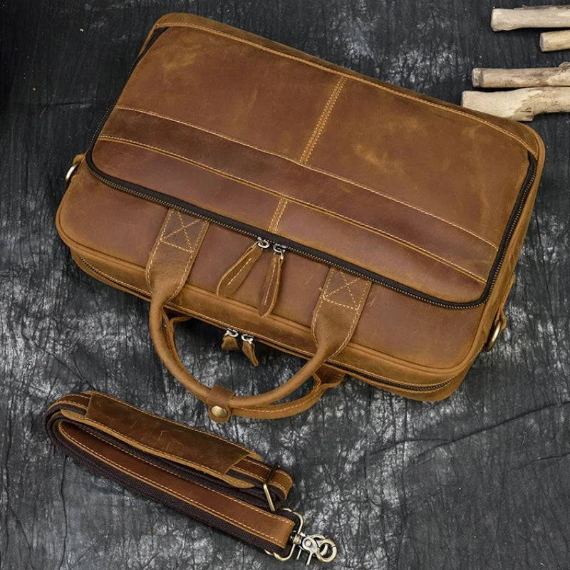 Leder Laptop Tasche Herren