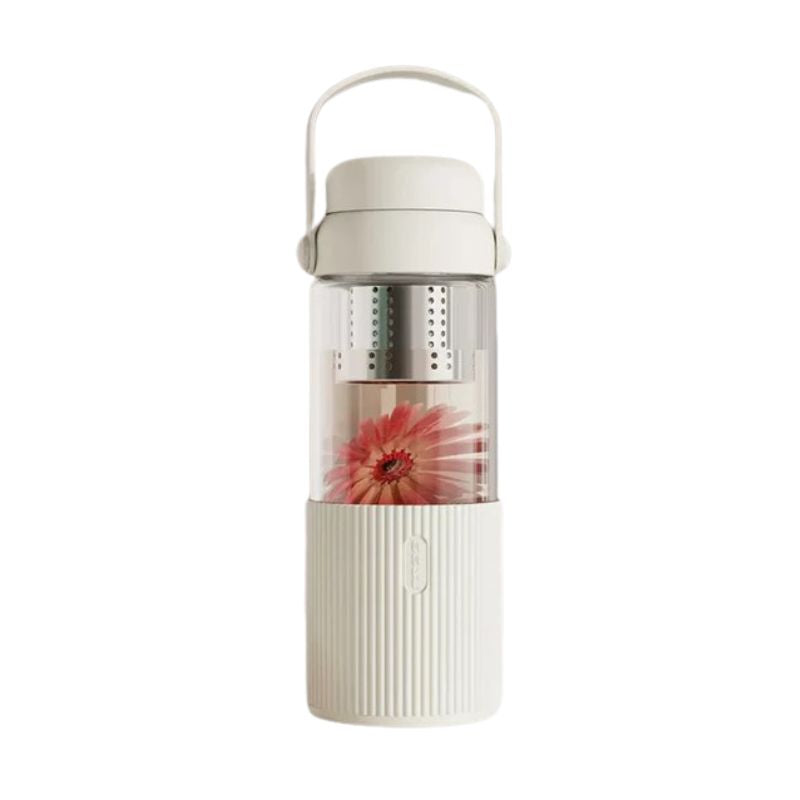 Trinkflasche Glas mit Infuser