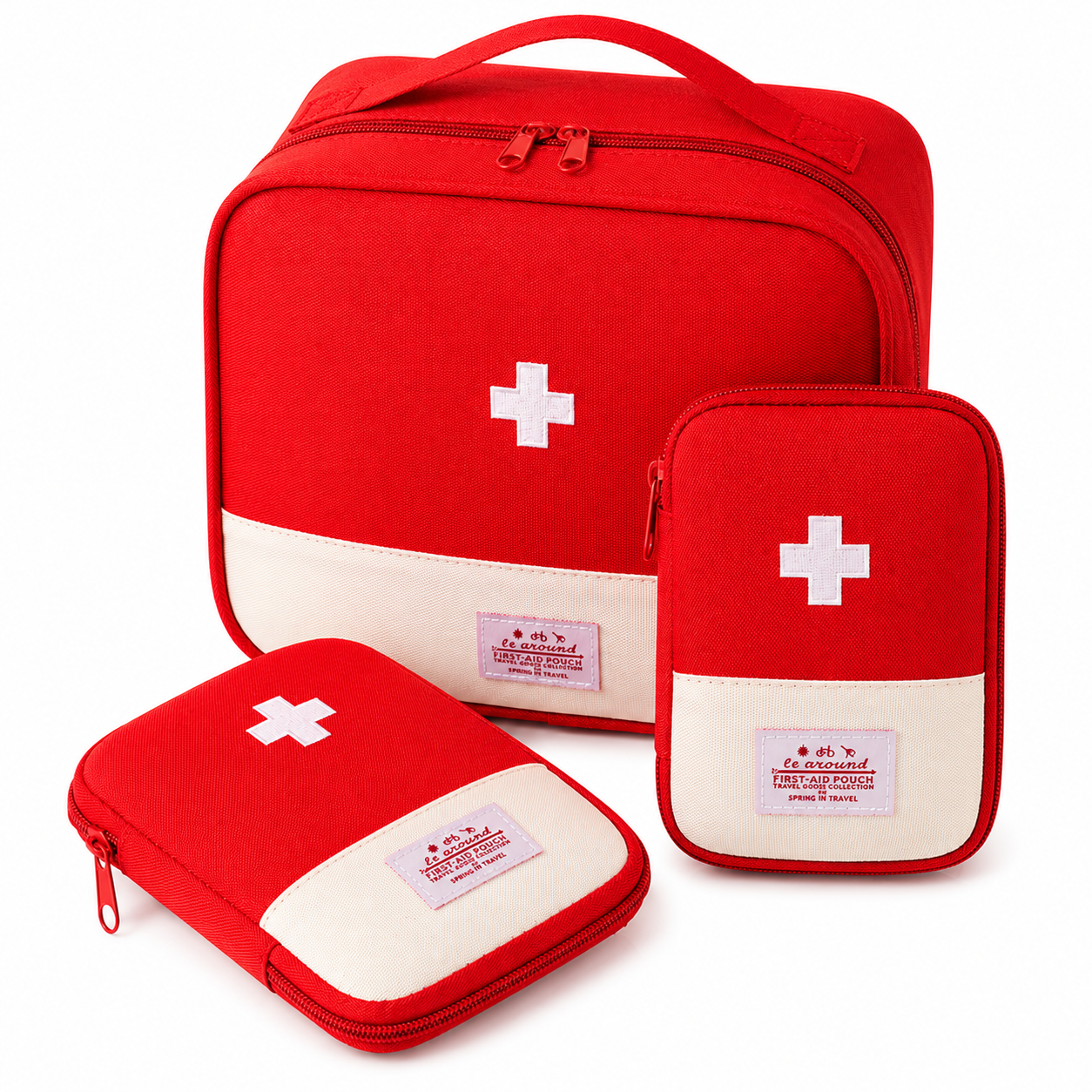 reise medikamententasche - Rot - Lot S / M / L