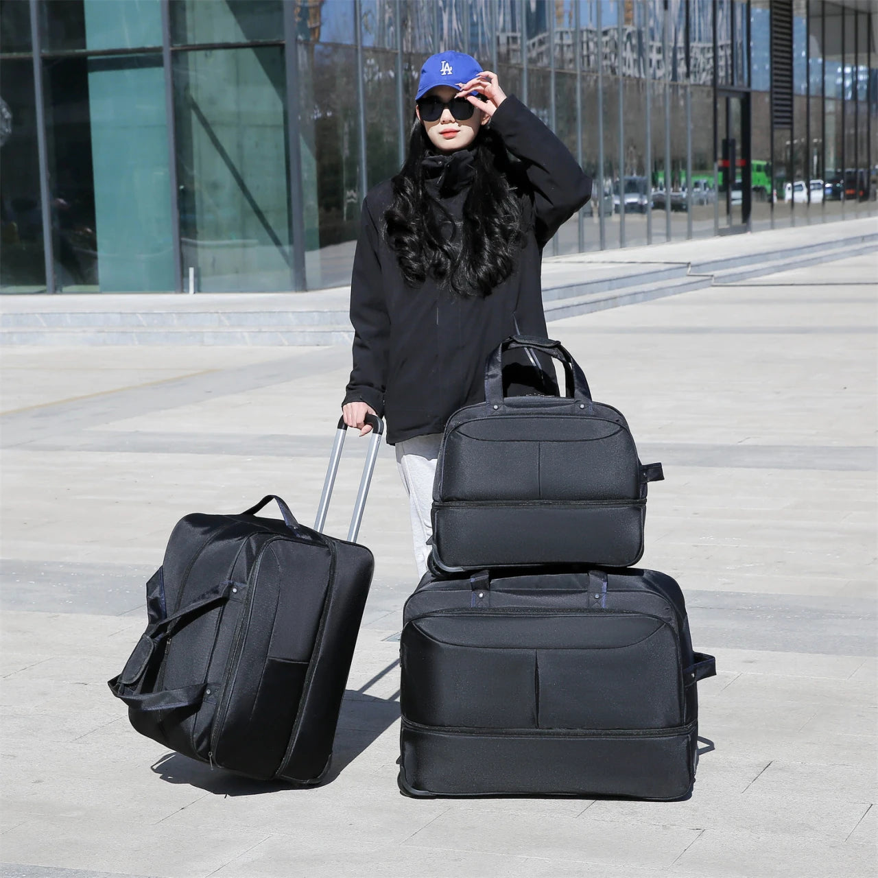 Unisex Reisetasche mit Rollen