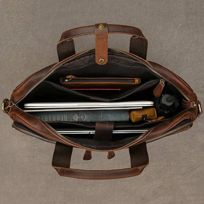 Leder Laptop Tasche Herren