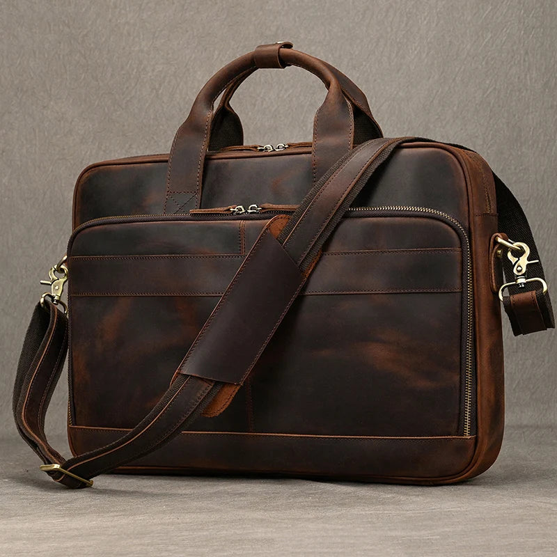 Leder Laptop Tasche Herren