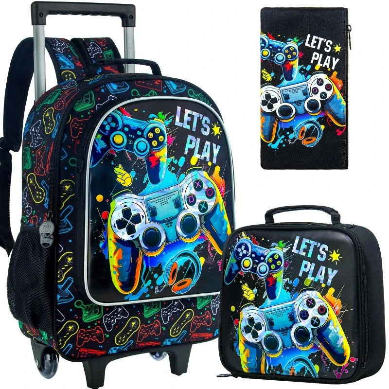 Kinder Schulrucksack mit Rollen