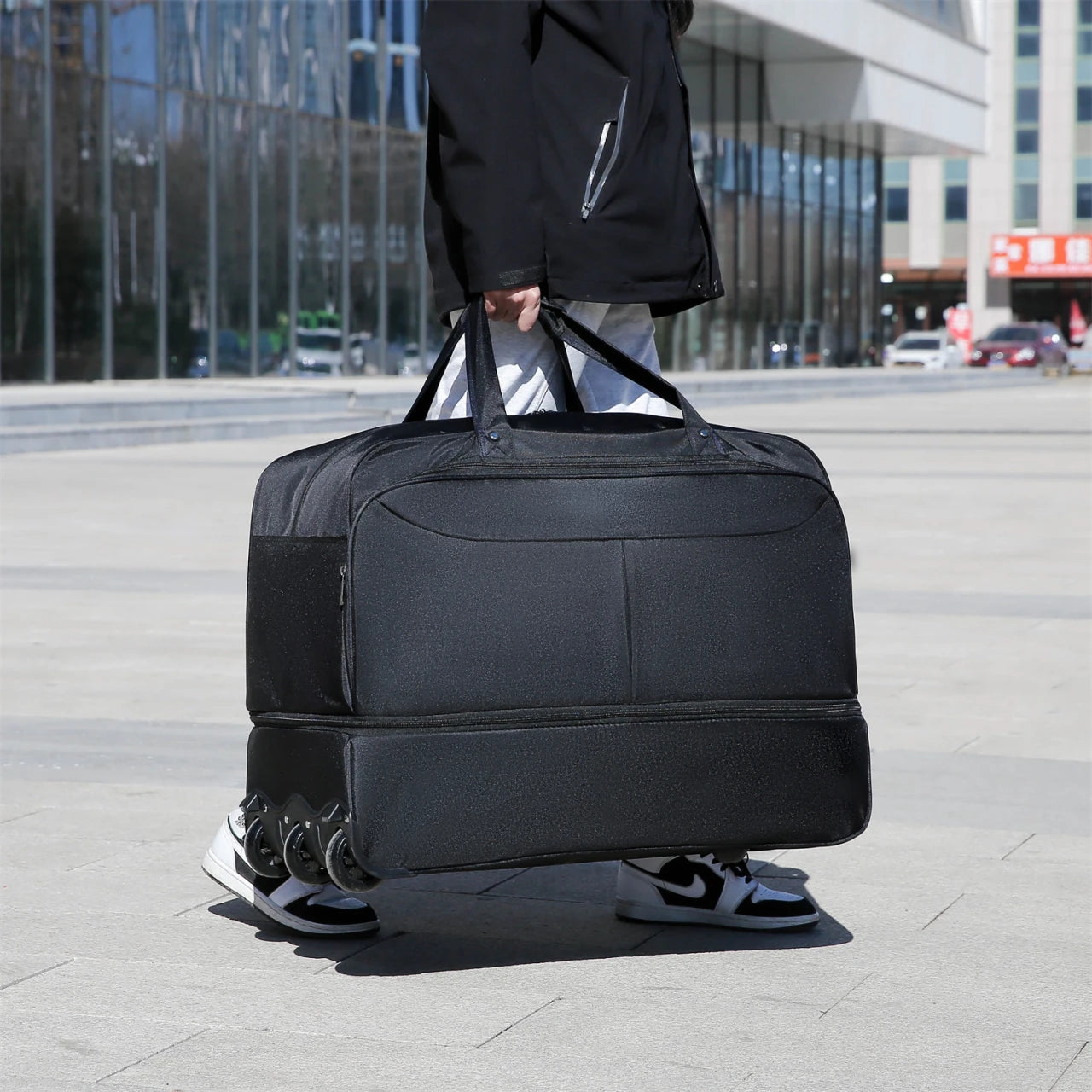 Unisex Reisetasche mit Rollen