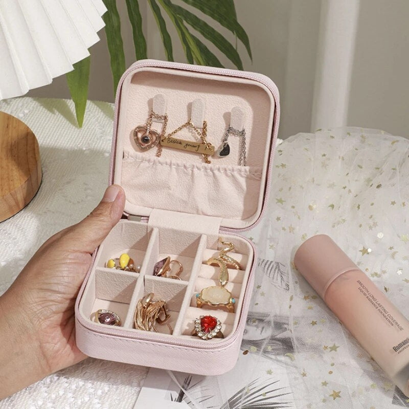 boite a bijoux de voyage en cuir
