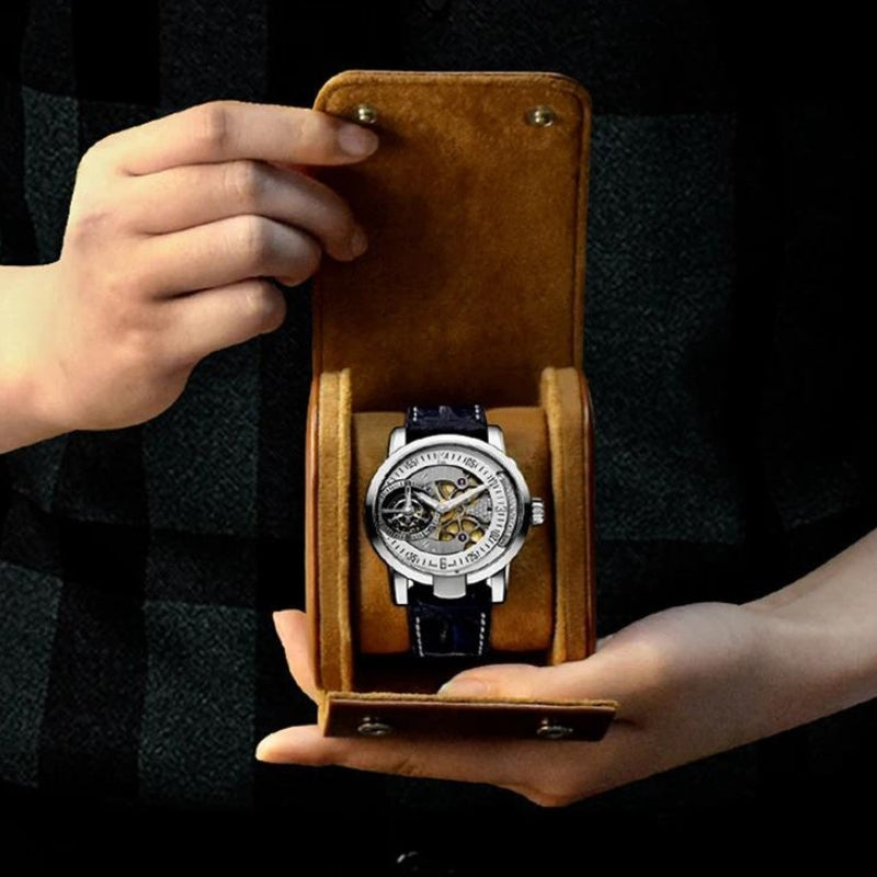 étui montre voyage luxe