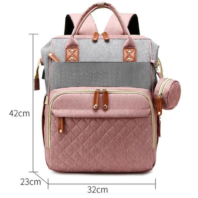 Faltbarer Wickelrucksack mit Babybett