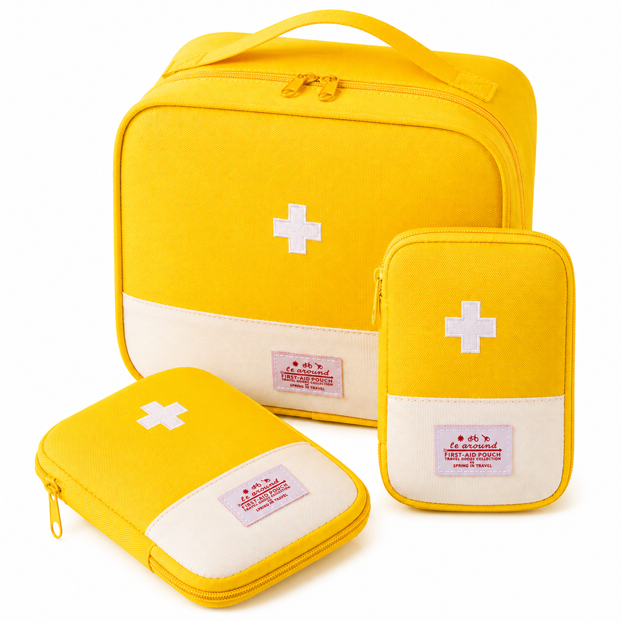 reise medikamententasche - Gelb - Lot S / M / L