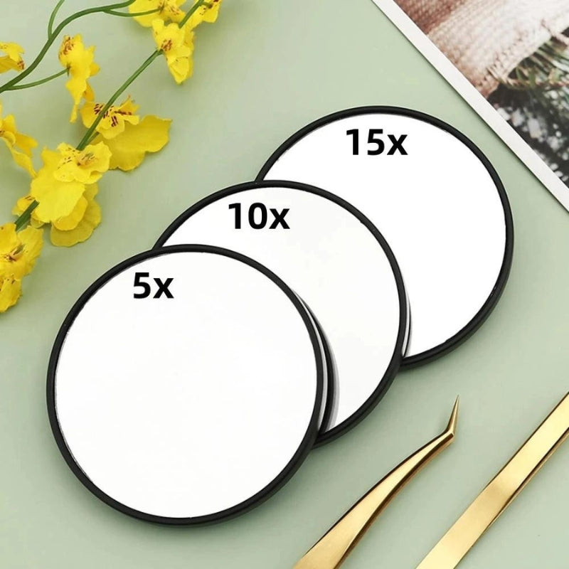 miroir de poche grossissant x15
