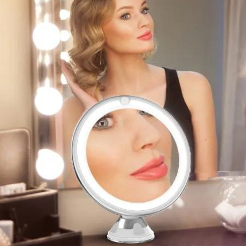 miroir grossissant lumineux ventouse