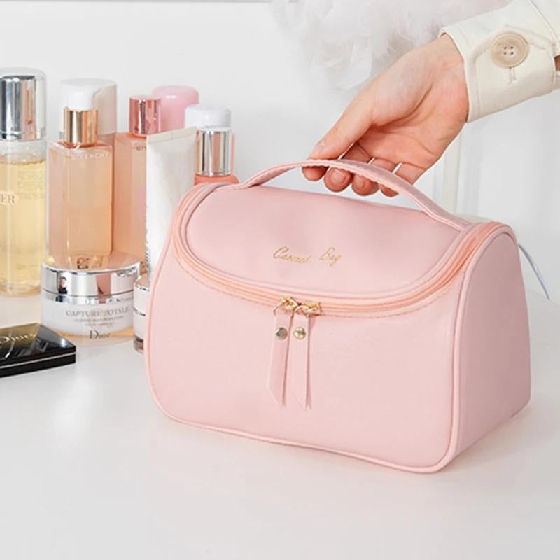 grande trousse de toilette femme cuir