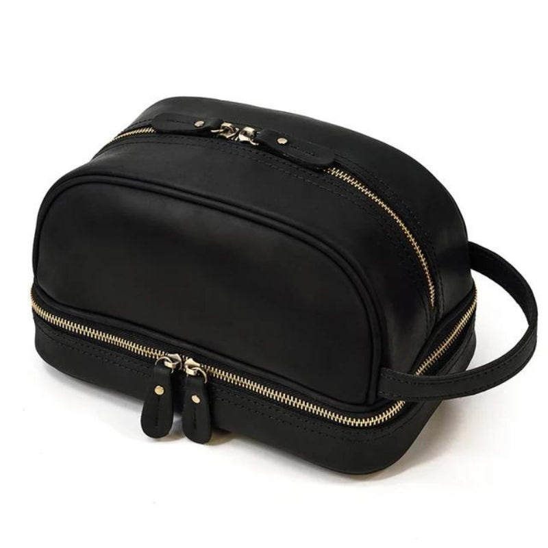 trousse de toilette cuir