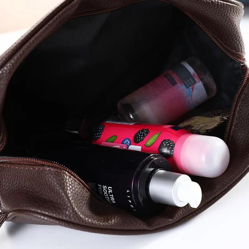 trousse de toilette homme cuir personnalisable